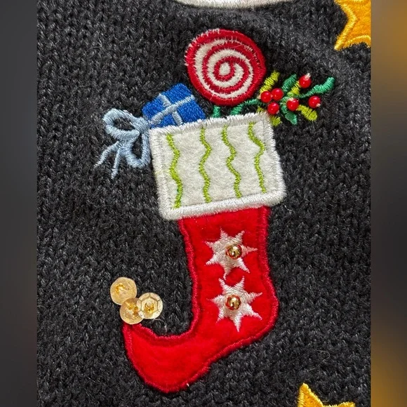 Vintage Christmas Cardigan - Kids 5/6 - Picture 7 of 10